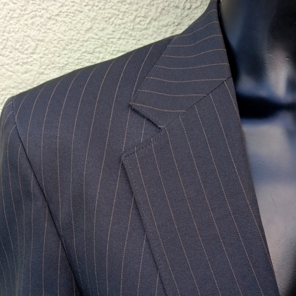 JOHN L. BLAIR (USA) MEN'S VINTAGE "PERSONAL CHOICE" PIN-STRIPED LUXURY BLAZER - Picture 12 of 17